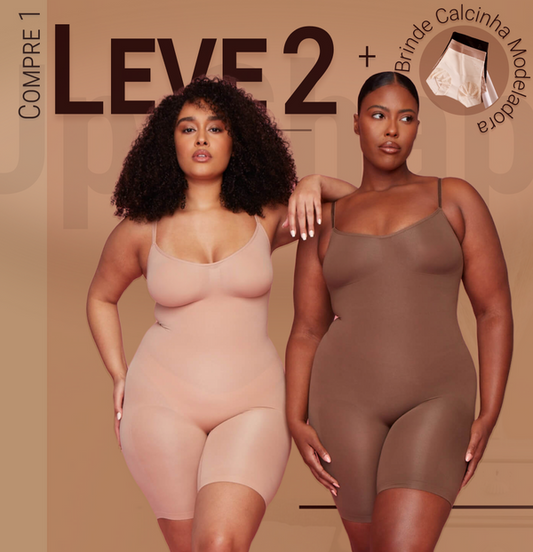 Body Modelador - Shaper Up - Compre 1 Leve 2 + Brinde Calcinha Modeladora