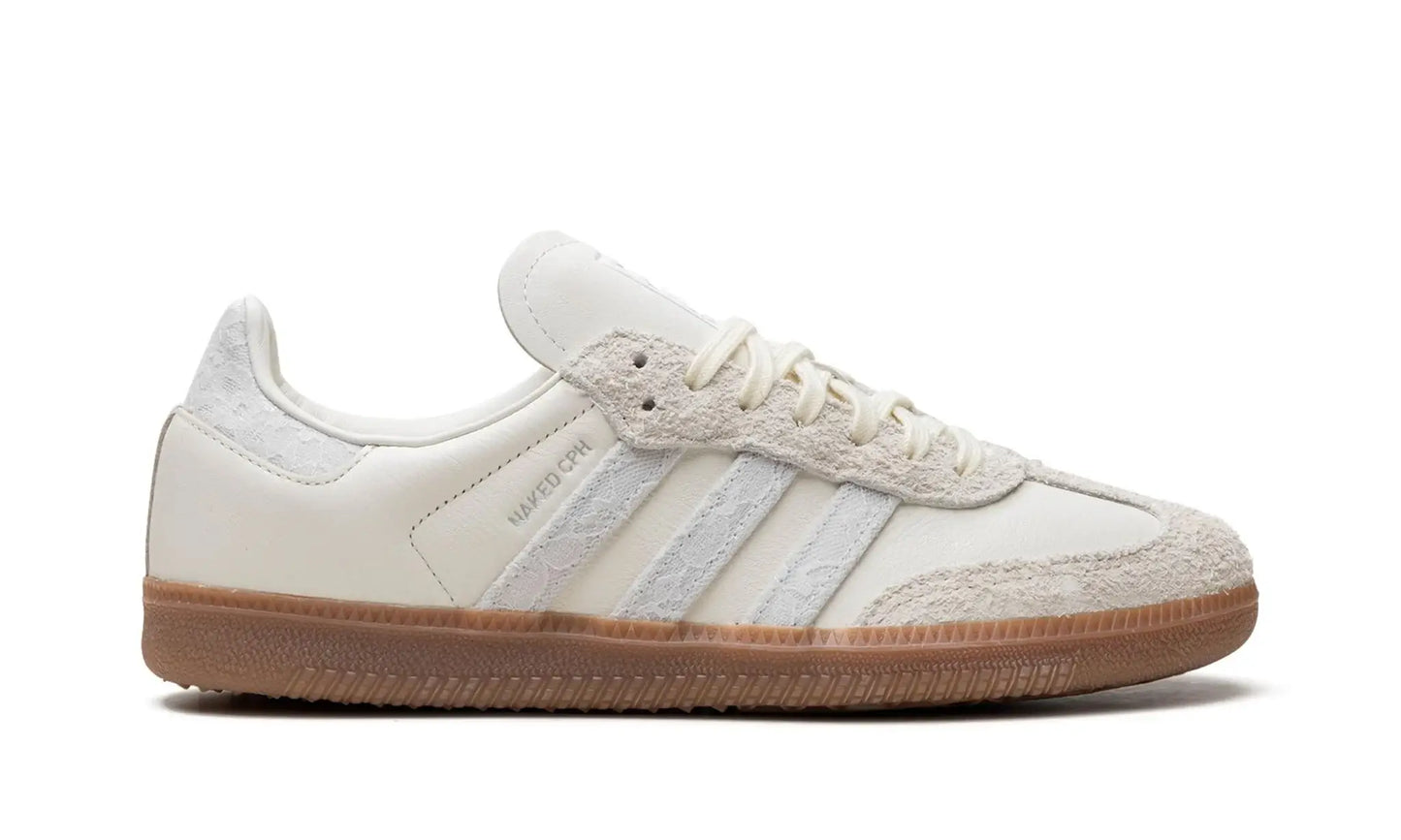 Tênis Adidas Samba OG x NAKED "Copenhagen Lace" Branco - JI3993