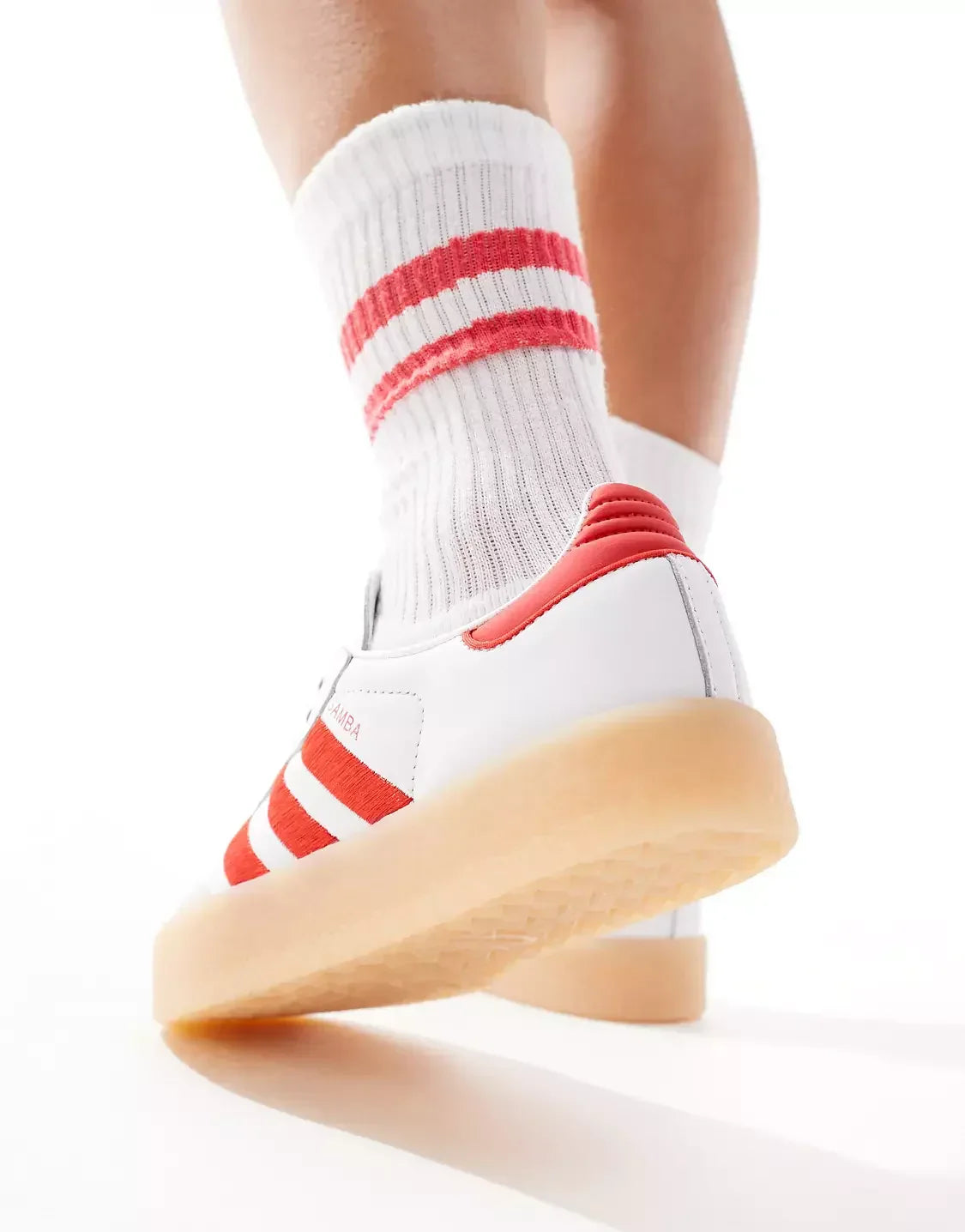 Tênis Adidas Sambae Feminino "Scarlet Red" Branco / Vermelho - ID0438