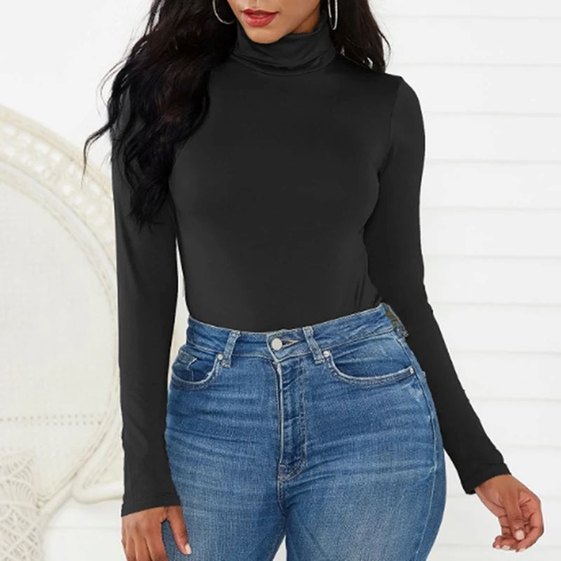 Body Feminino de Manga Longa e Gola Alta: Elegância e Conforto para o Dia a Dia FEMININO - VESTUÁRIO - BODY MANGA LONGA Dm Stores