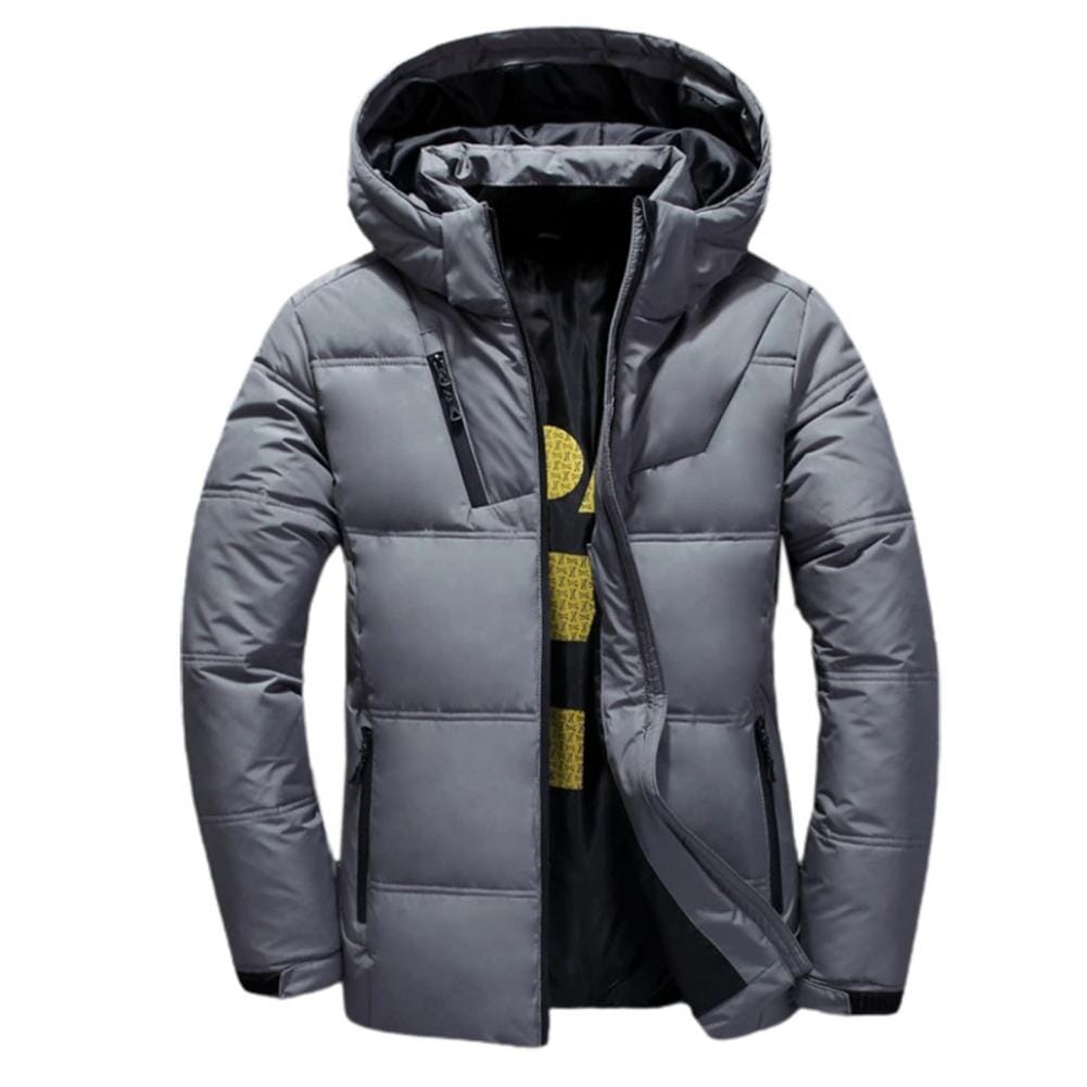 Casaco Puffer Masculino Explorer - Conforto Acolchoado MASCULINO - CASACO - EXPLORER Dm Stores Cinza Claro M
