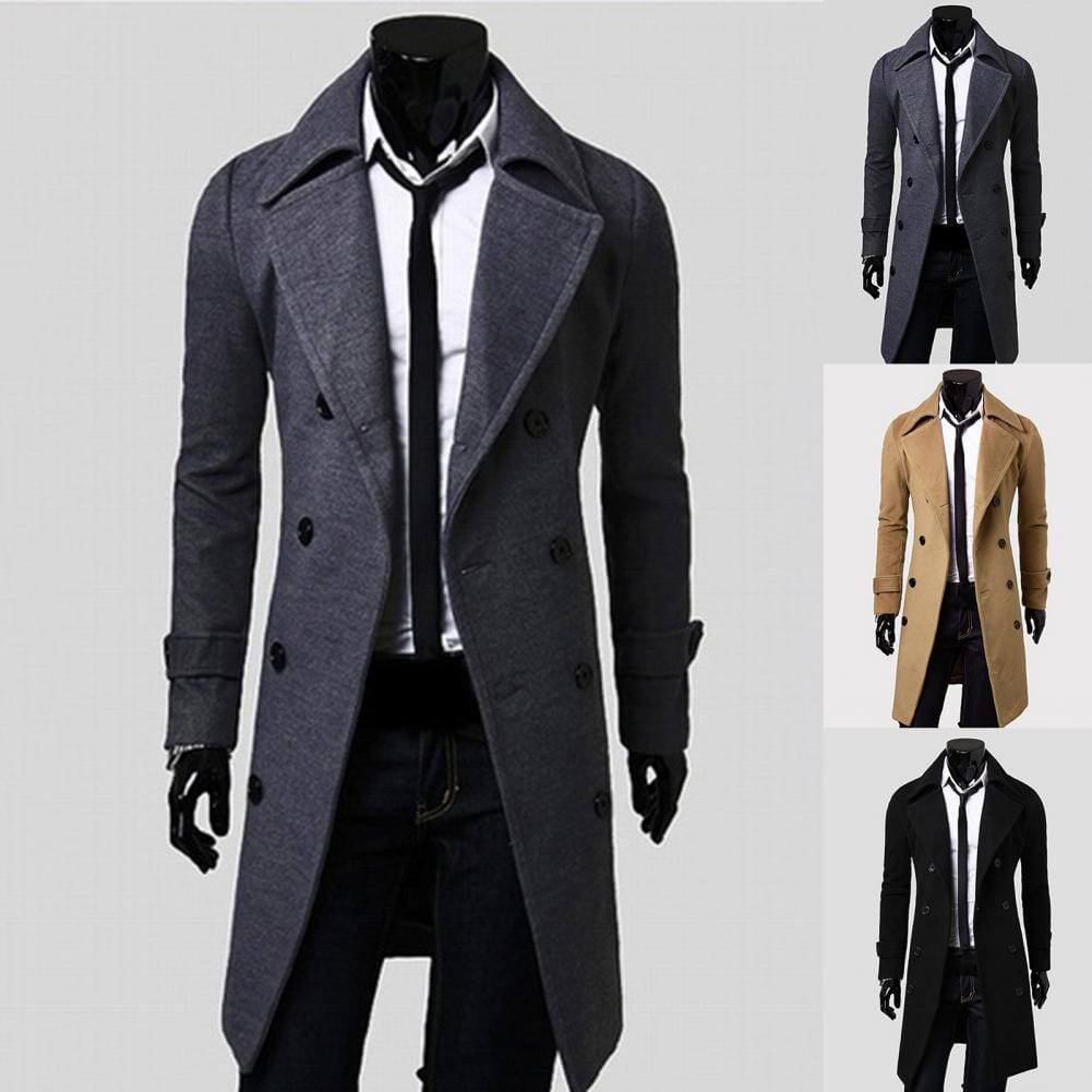 Sobretudo Masculino Slim Fit Trespassado: Estilo e Elegância para o Inverno MASCULINO - VESTUÁRIO - SOBRETUDO Dm Stores