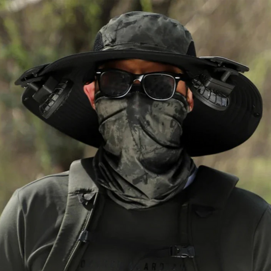 Chapéu com Ventilador SolarMax- Carregamento Solar e USB