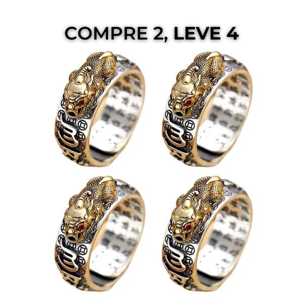 Anel da Riqueza e Prosperidade Feng Shui Original Joias & Acessórios (Anel 1) Dashui Compre 2 Leve 4 (74% off)
