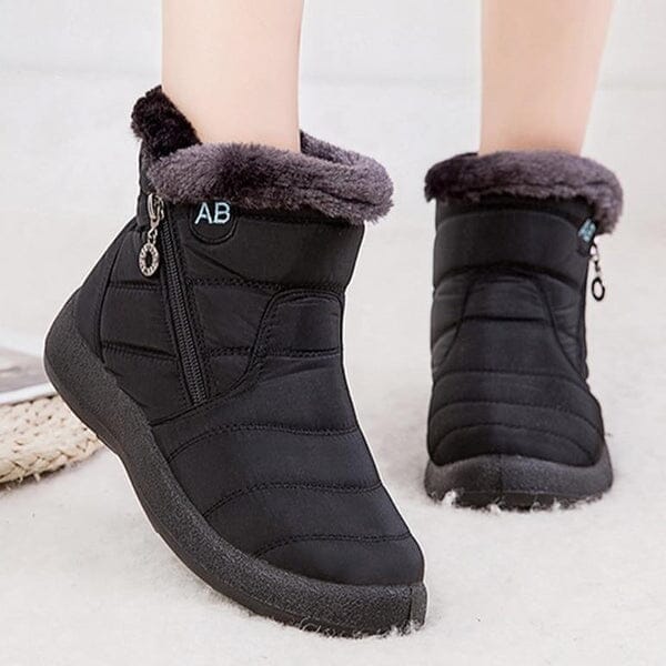 AnneBe - Bota Confort Flex Aveludada Inverno Calçados (Bota Feminina 10) Dashui