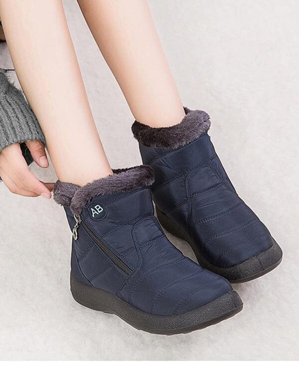 AnneBe - Bota Confort Flex Aveludada Inverno Calçados (Bota Feminina 10) Dashui