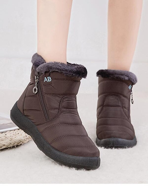 AnneBe - Bota Confort Flex Aveludada Inverno Calçados (Bota Feminina 10) Dashui