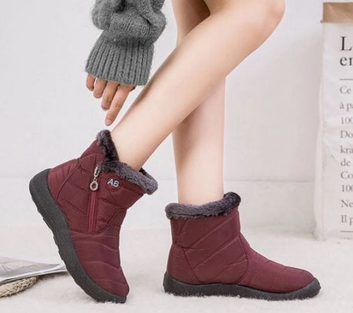 AnneBe - Bota Confort Flex Aveludada Inverno Calçados (Bota Feminina 10) Dashui