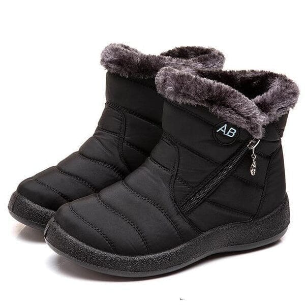 AnneBe - Bota Confort Flex Aveludada Inverno Calçados (Bota Feminina 10) Dashui Preto 35