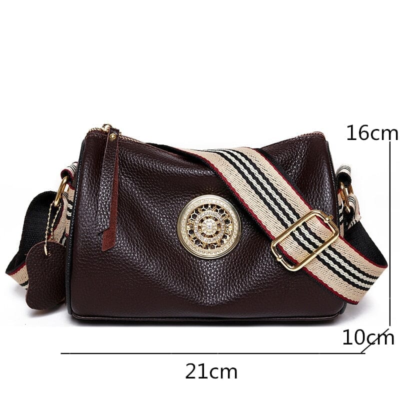 Bolsa de Couro Feminina Bella Fashion Joias & Acessórios (Bolsa 7) Dashui