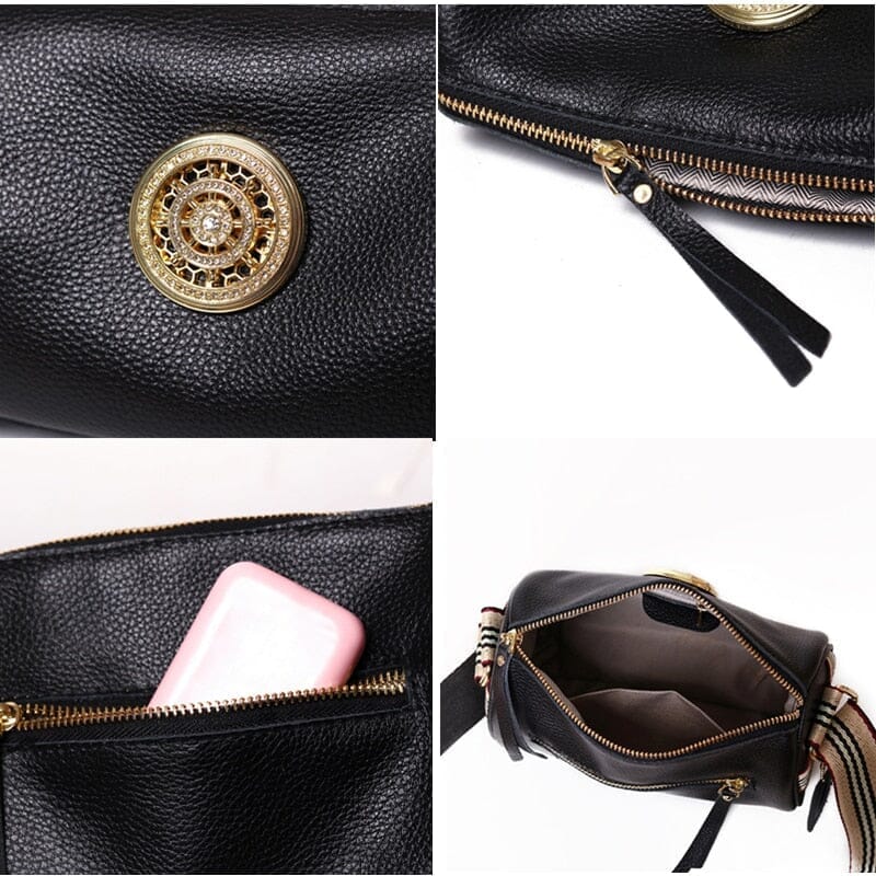 Bolsa de Couro Feminina Bella Fashion Joias & Acessórios (Bolsa 7) Dashui