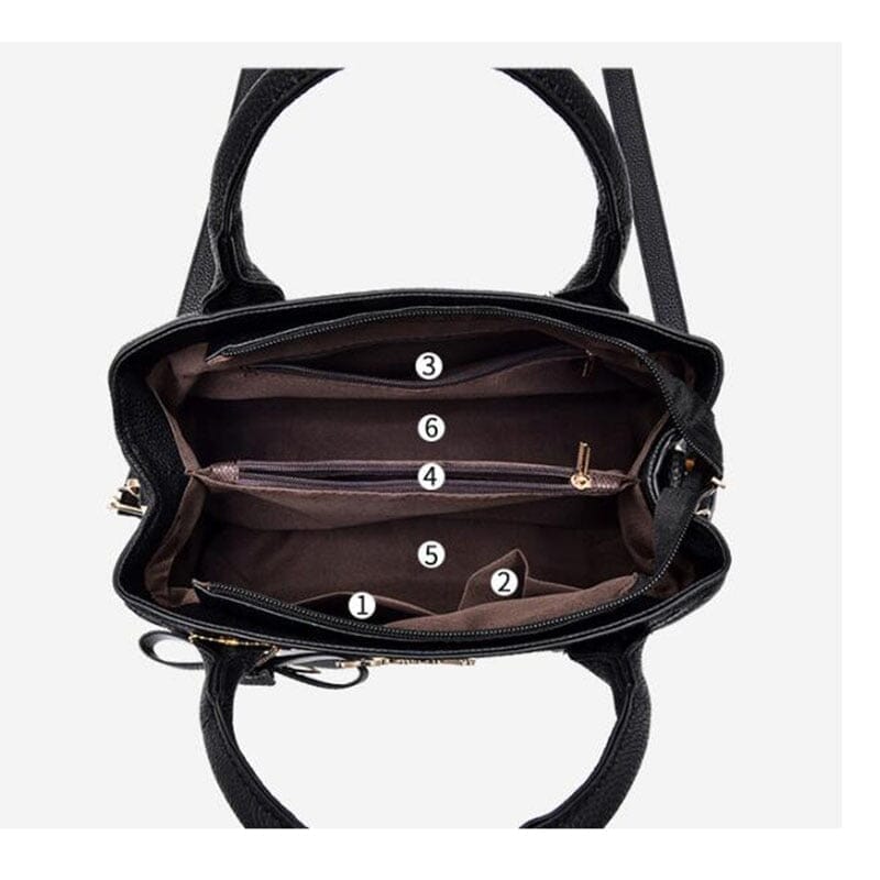 Bolsa de Couro Feminina Executive Joias & Acessórios (Bolsa 5) Dashui