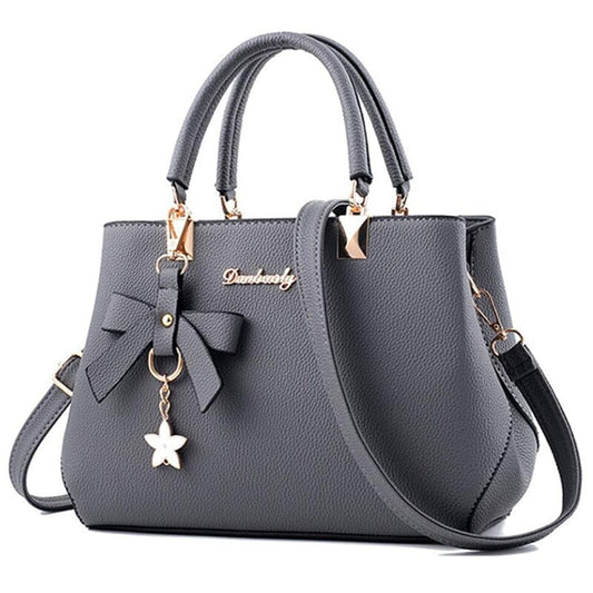 Bolsa de Couro Feminina Executive Joias & Acessórios (Bolsa 5) Dashui Cinza