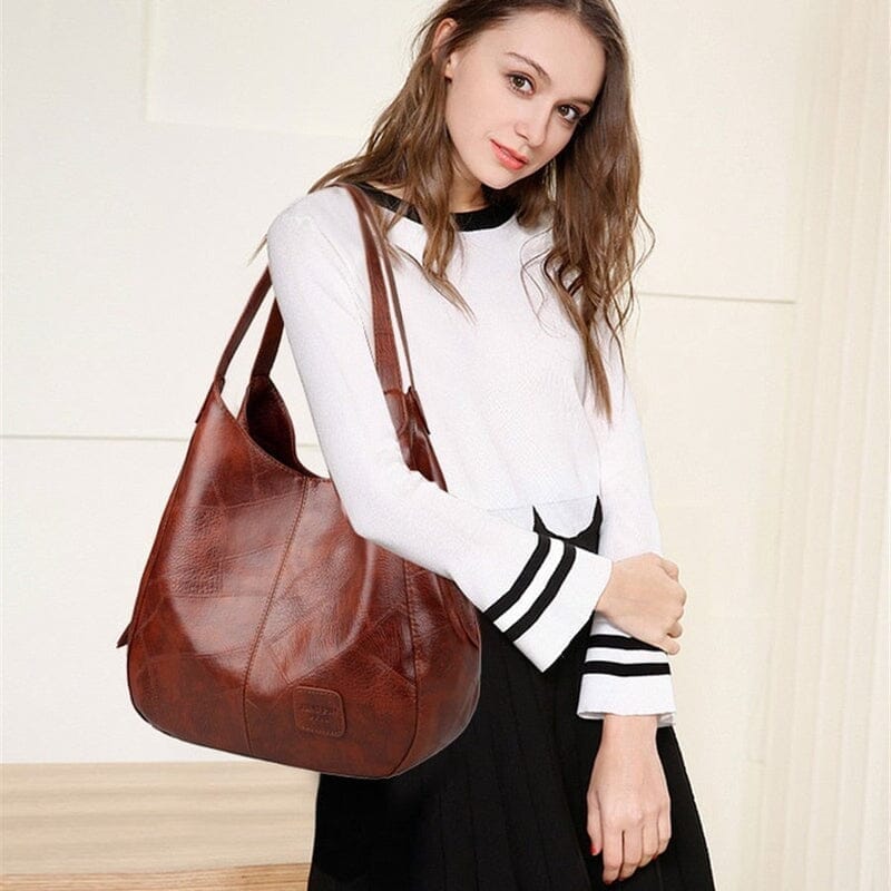 Bolsa De Couro Feminina Mônaco Roupas (Bolsa Feminina 1) Dashui