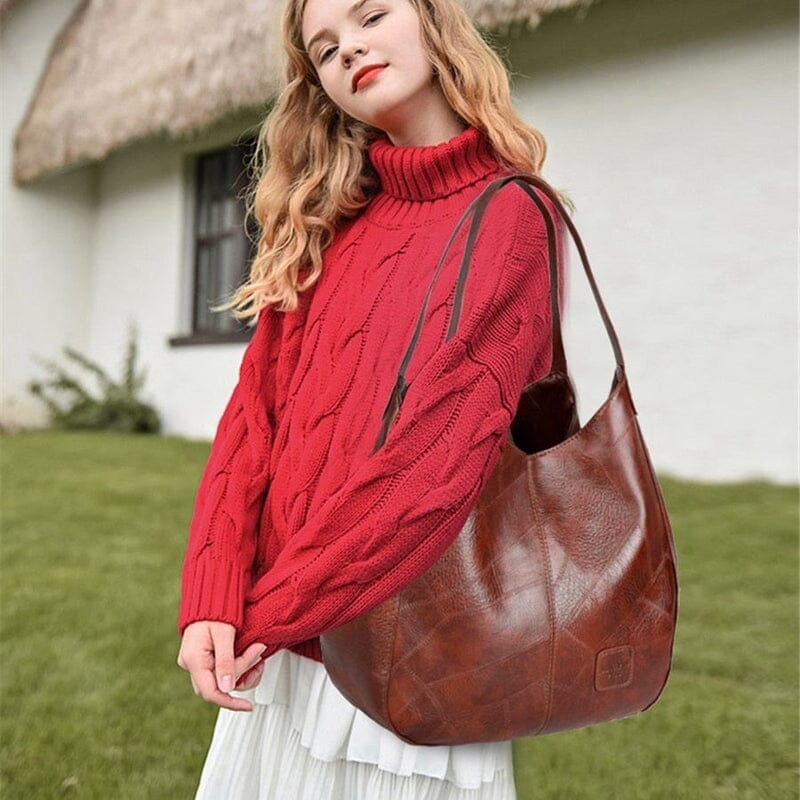 Bolsa De Couro Feminina Mônaco Roupas (Bolsa Feminina 1) Dashui