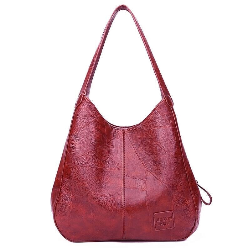 Bolsa De Couro Feminina Mônaco Roupas (Bolsa Feminina 1) Dashui Vinho
