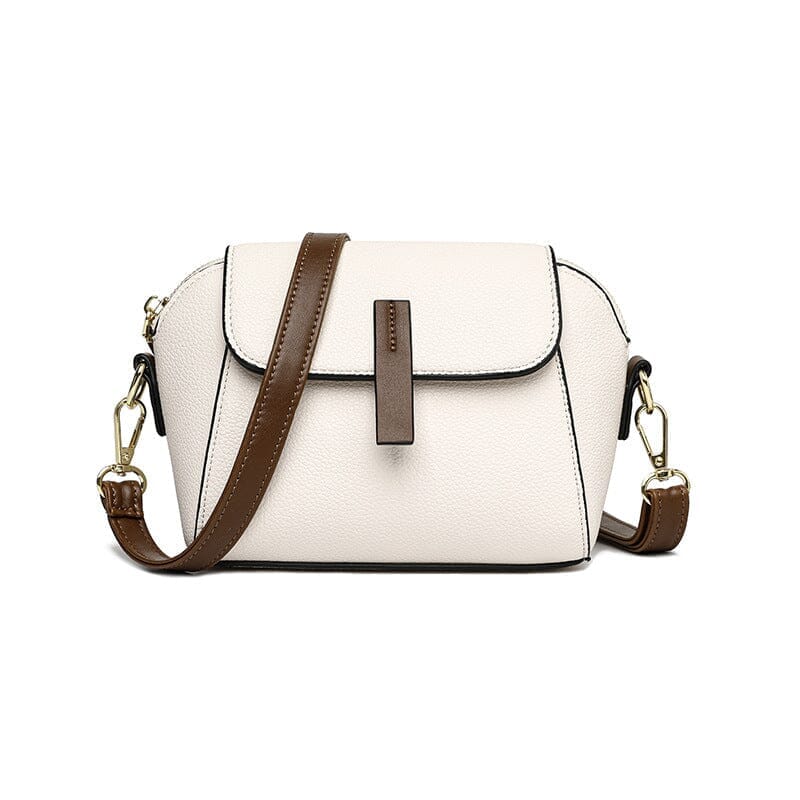 Bolsa de Couro Feminina Tiracolo - ChicEssence Joias & Acessórios (Bolsa 14) Dashui Branco