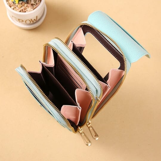Bolsa Porta Celular Crossbody de Couro Legítimo Joias & Acessórios (Porta Celular 1) Dashui