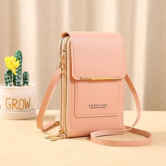 Bolsa Porta Celular Crossbody de Couro Legítimo Joias & Acessórios (Porta Celular 1) Dashui Rose