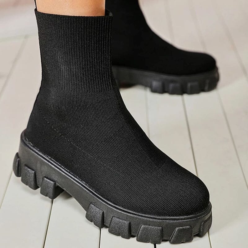 Bota Feminina Coturno Calçados (Bota Feminina 5) Dashui