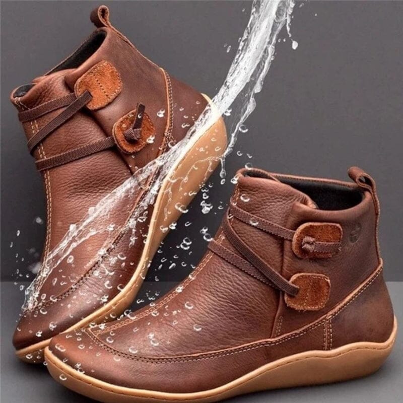 Bota Feminina de Couro Calçados (Bota Feminina 3) Dashui