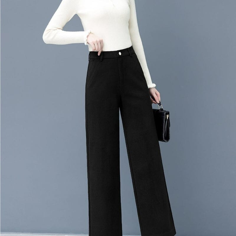 Calça Atena com Interior Forrado para Inverno Roupas (Calça Feminina 1) Dashui