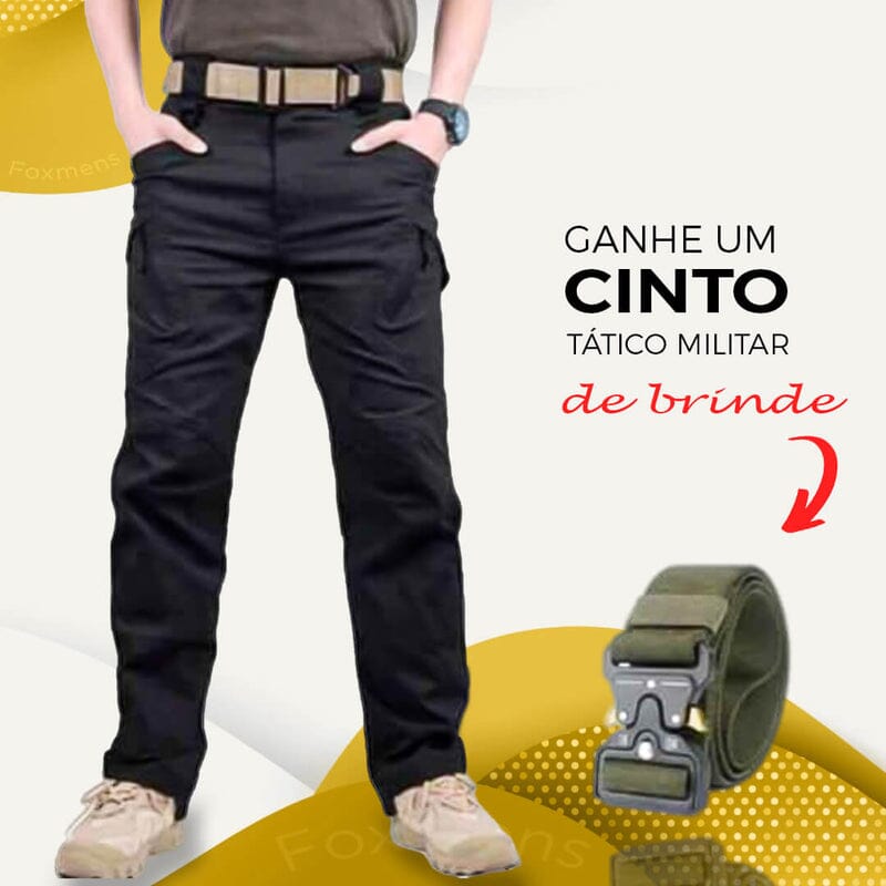 Calça Military Tactical Ultra Resistente e Impermeável + Cinto de BRINDE Roupas (Calças Militar 1) Dm Stores