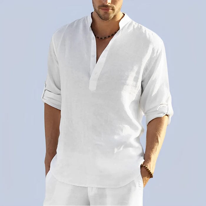 Camisa Masculina Bata Panamá Roupas (Camisa Masculina 1) Dm Stores P Branco