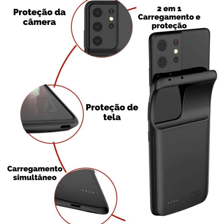 Capa Carregadora Power Bank Eletrônicos (Acessórios para Celular 2) Dashui