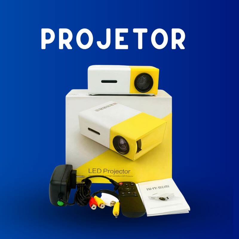 Cine Smart HD - Mini Projetor Portátil Alta Definição Eletrônicos (Projetor 1) Dashui
