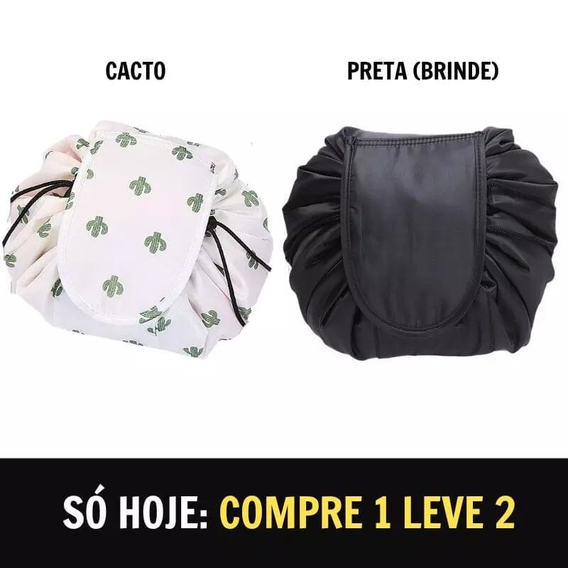 CosmeticBag - A Necessaire Definitiva (COMPRE 1 LEVE 2) Saude & Beleza (Cosméticos 1) Dashui Cacto + Preto