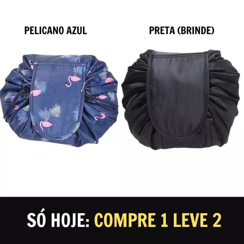 CosmeticBag - A Necessaire Definitiva (COMPRE 1 LEVE 2) Saude & Beleza (Cosméticos 1) Dashui Pelicano Azul + Preto