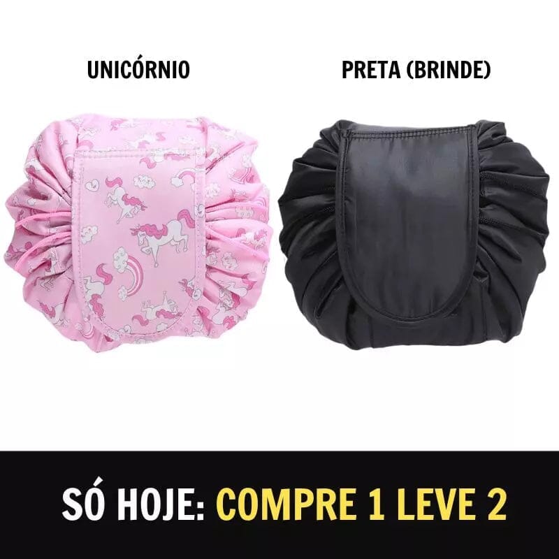 CosmeticBag - A Necessaire Definitiva (COMPRE 1 LEVE 2) Saude & Beleza (Cosméticos 1) Dashui Unicórnio + Preto