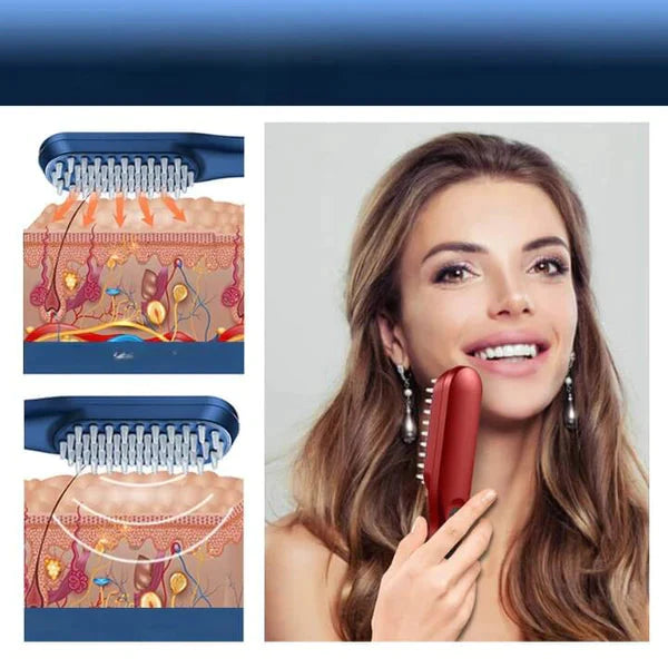 Escova a Laser – Terapia para Crescimento Capilar HairRise Saude & Beleza (Escova de cabelo 2) Dm Stores