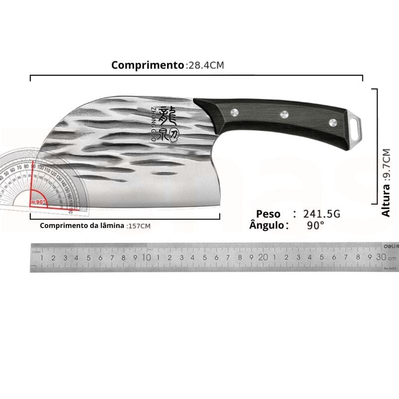 Faca Cutelo Profissional para Cortes Perfeitos Cozinha (Faca 1) Dashui