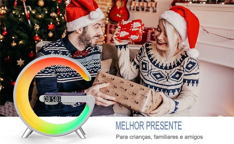 G-Speaker Smart Station Luminária, Alto Falante e Carregador Sem Fio Casa (Luminária 1) Dashui