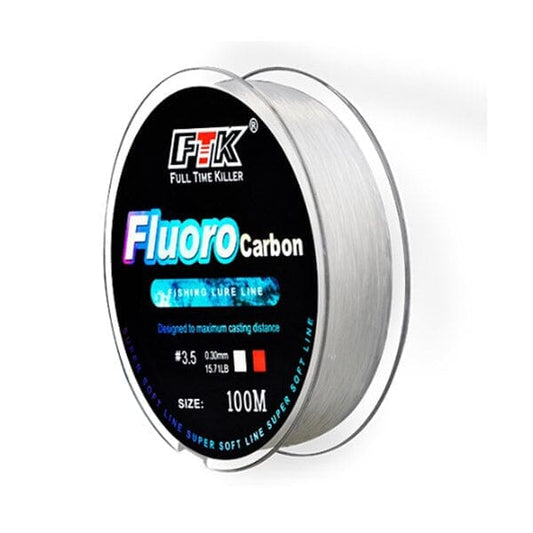 Linha de Pesca Premium Invisível Fluocarbono 100 Metros Pescaria (Linha de Pesca 1) Dashui 0.23mm-4.31Kg