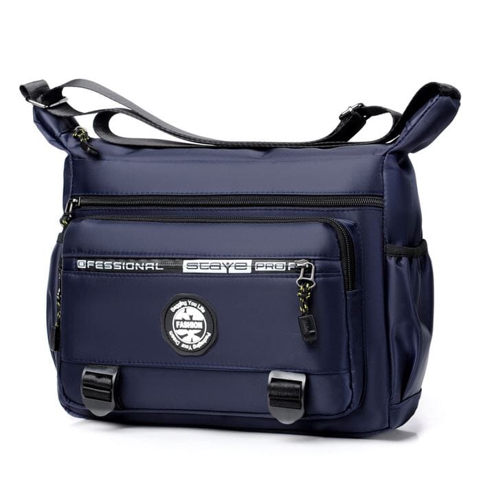 Mochila de Ombro Masculina À Prova d'Água - AquaShield Joias & Acessórios (Mochila 1) Dashui Azul