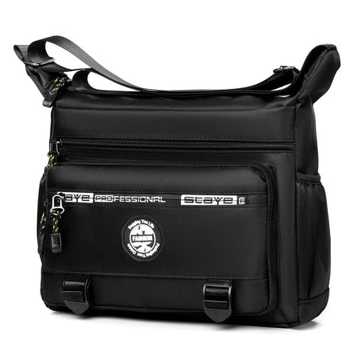 Mochila de Ombro Masculina À Prova d'Água - AquaShield Joias & Acessórios (Mochila 1) Dashui Preto