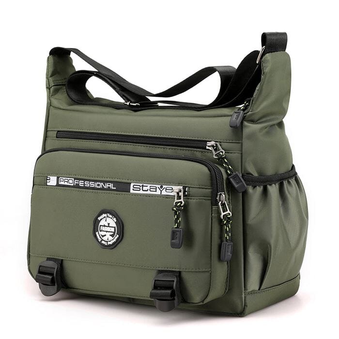 Mochila de Ombro Masculina À Prova d'Água - AquaShield Joias & Acessórios (Mochila 1) Dashui Verde