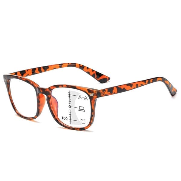 Óculos Multifocal Hemp Jóias & Acessórios (Óculos 4) Dashui Leopardo Orange 0
