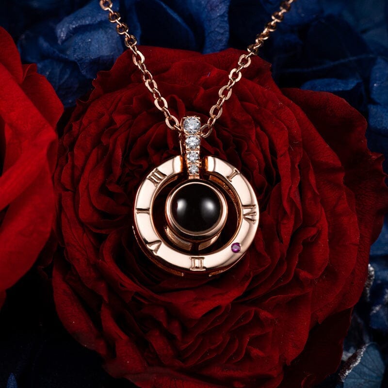 Presente Rosa Box "Eu Amo Você" em 100 Idiomas Joias & Acessórios (Colar 3) Dashui