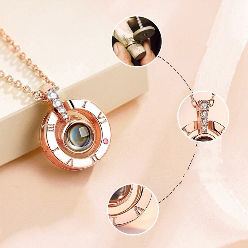 Presente Rosa Box "Eu Amo Você" em 100 Idiomas Joias & Acessórios (Colar 3) Dashui