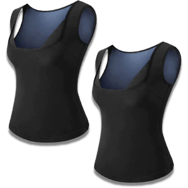 Regata Modeladora Up - Efeito Sauna Saúde & Beleza (Regata modeladora 1) Dm Stores P e M 2 Unidades