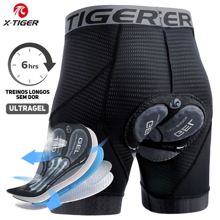 Short Ultragel X-Tiger Esportes (Roupas de Ciclismo 2) Dashui