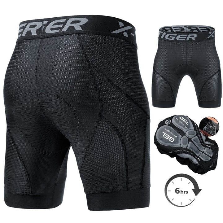 Short Ultragel X-Tiger Esportes (Roupas de Ciclismo 2) Dashui P Cinza