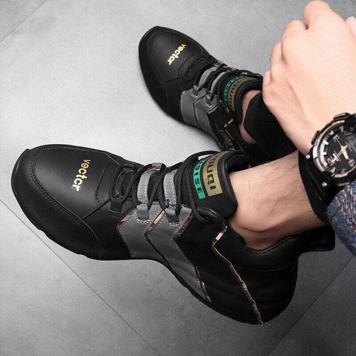 Tênis De Couro Vector Calçados (Tênis Masculino 1) Dashui