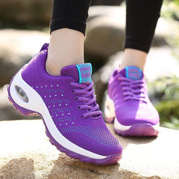 Tênis Ortopédico Anti Impacto - Confort Flex Calçados (Tênis Feminino 10) Dm Stores 33 Roxo