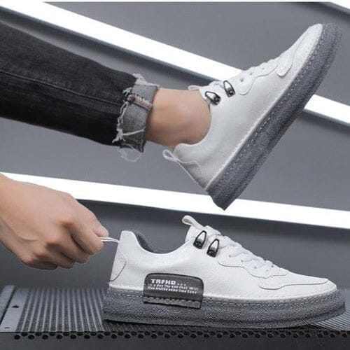 Tênis Triunf Casual Em Couro Genuíno Calçados (Tênis Masculino 6) Dashui