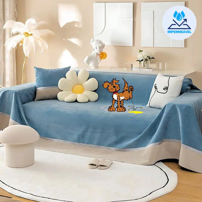 Capa Anti-Xixi MaxProtect para Sofás em Chenille